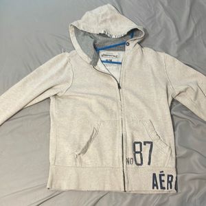 Vintage cream Aeropostale zip up hoodie